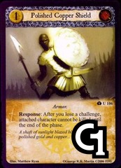 Polished Copper Shield